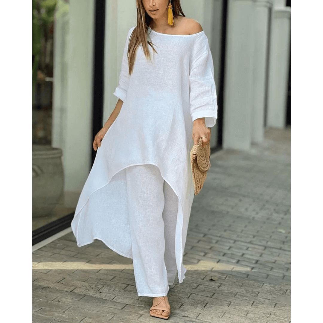 Conjunto de Linho Alongado Amanda