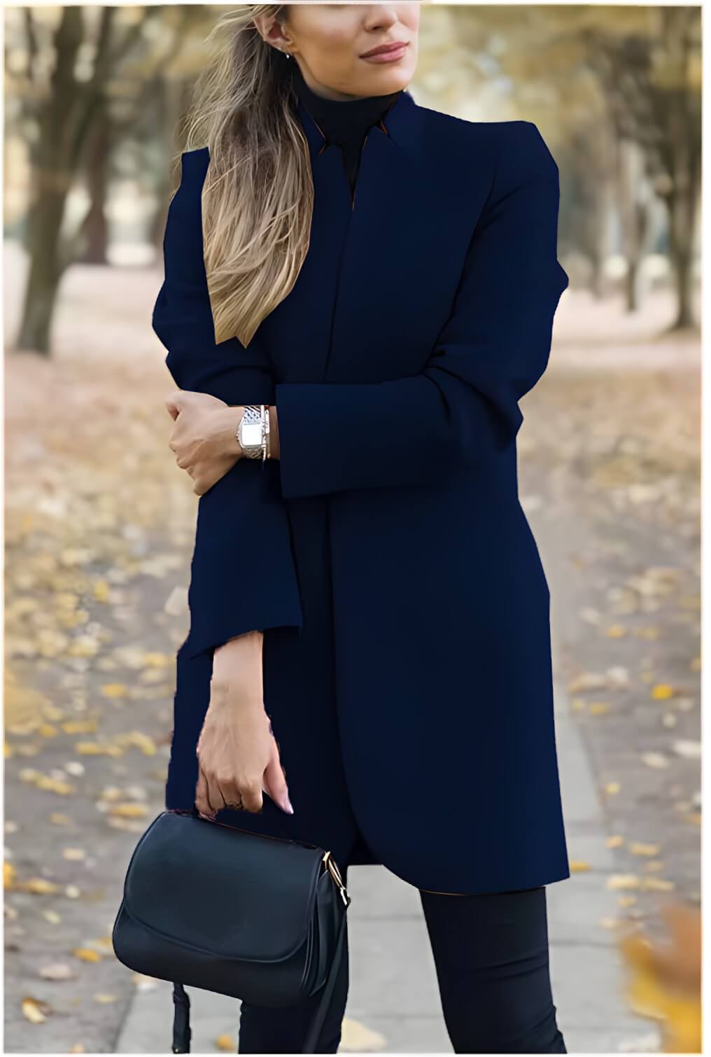 Blazer Alongado de Lã Batida Briseis - Vista Ladies