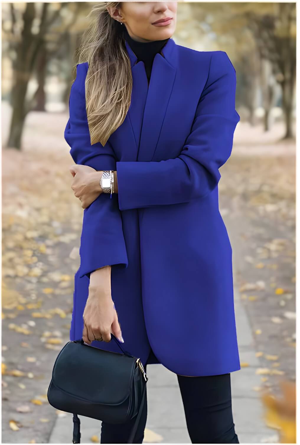Blazer Alongado de Lã Batida Briseis - Vista Ladies