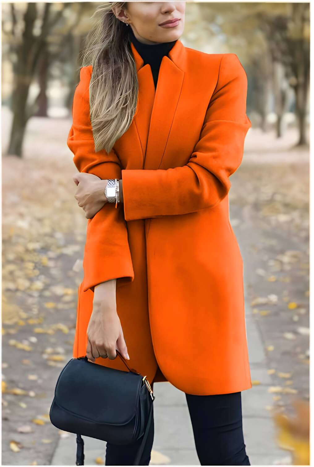 Blazer Alongado de Lã Batida Briseis - Vista Ladies