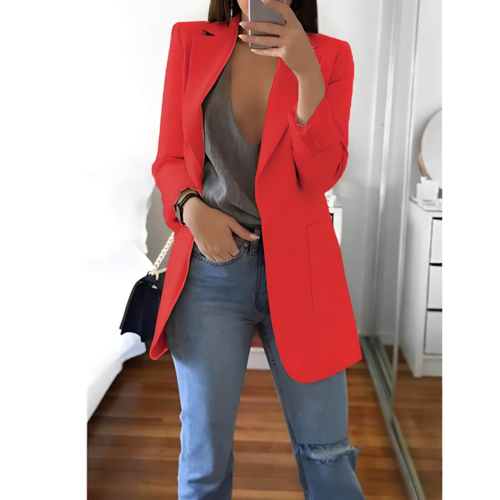 Blazer Alongado Fashionist - Vista Ladies