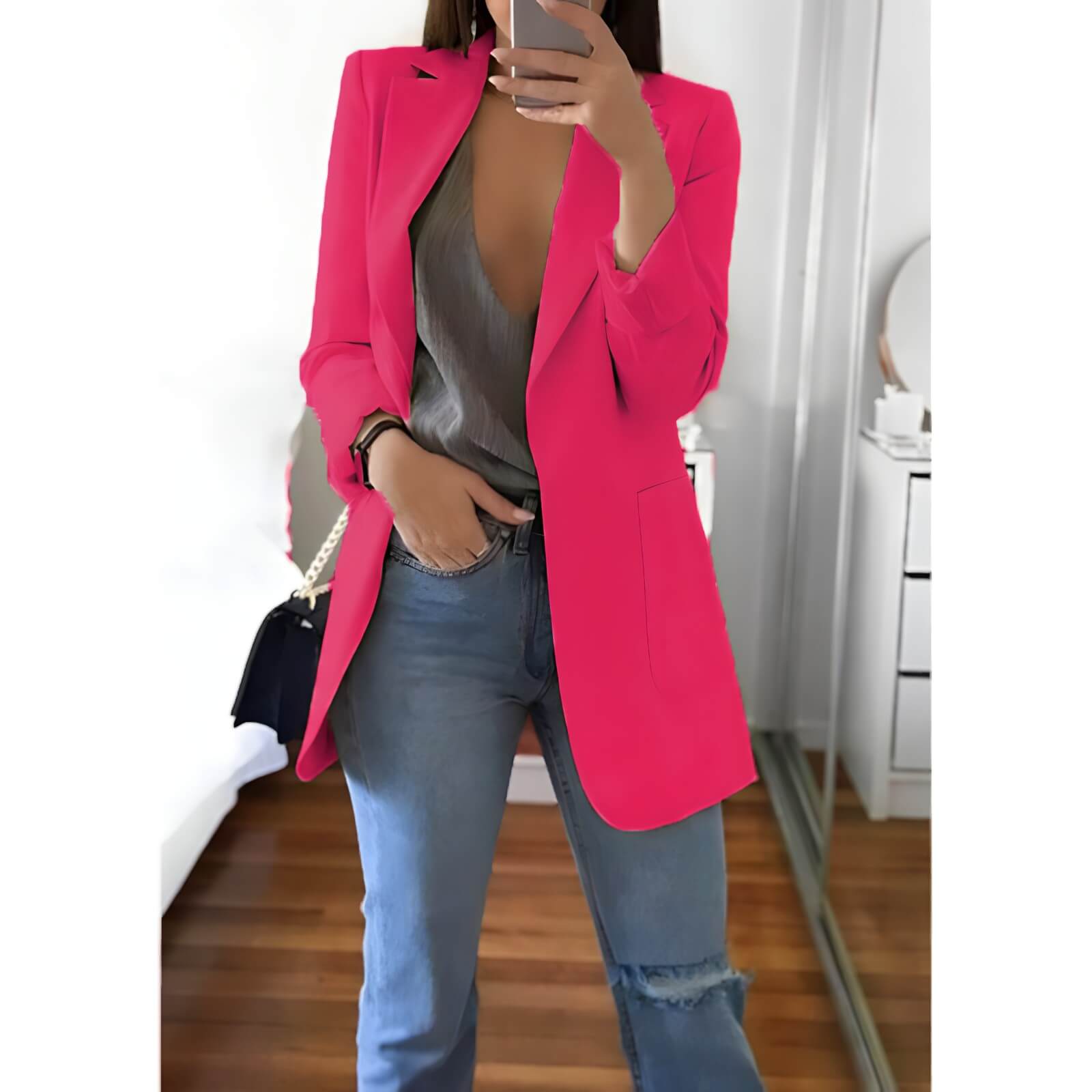 Blazer Alongado Fashionist - Vista Ladies