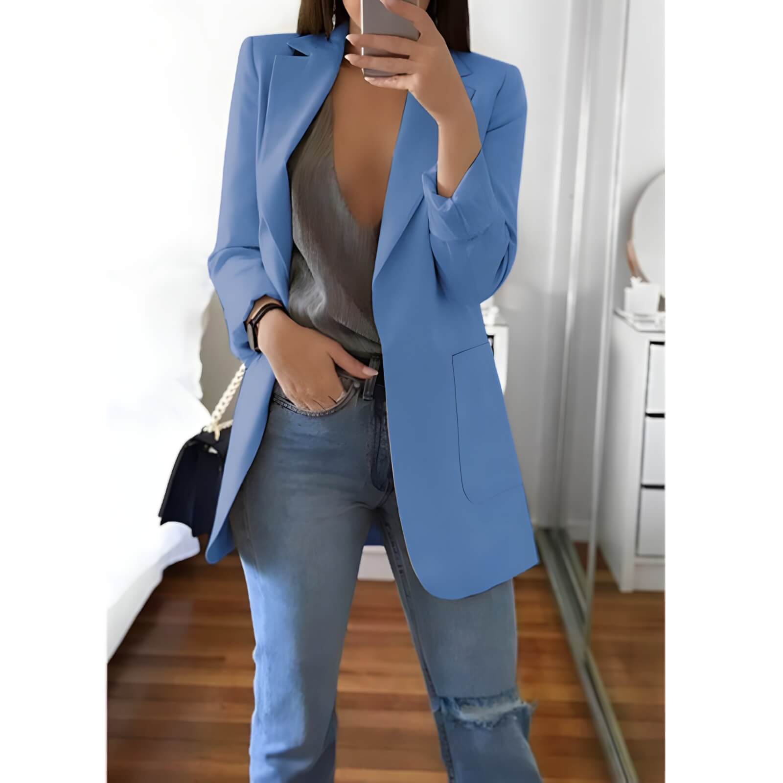Blazer Alongado Fashionist - Vista Ladies