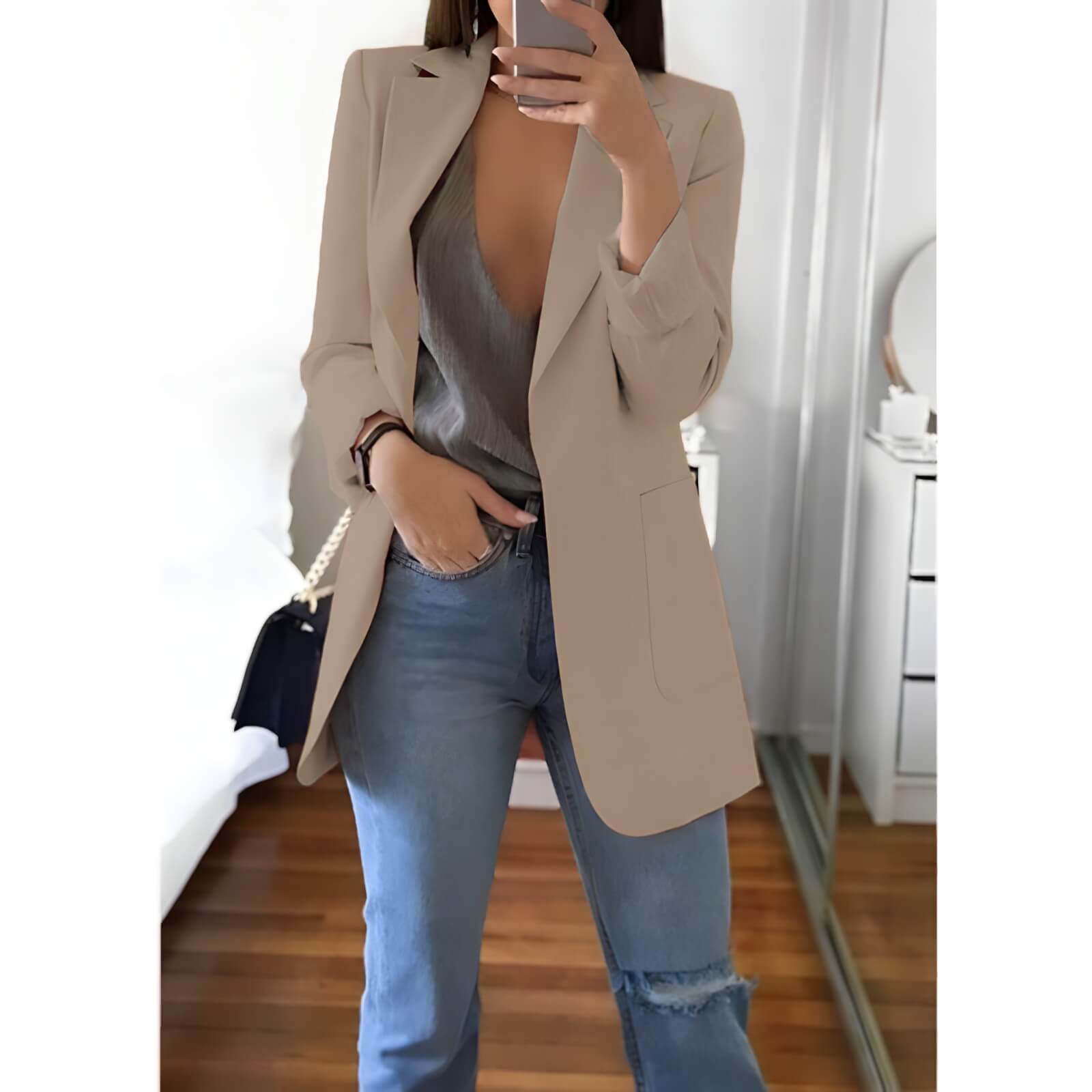 Blazer Alongado Fashionist - Vista Ladies
