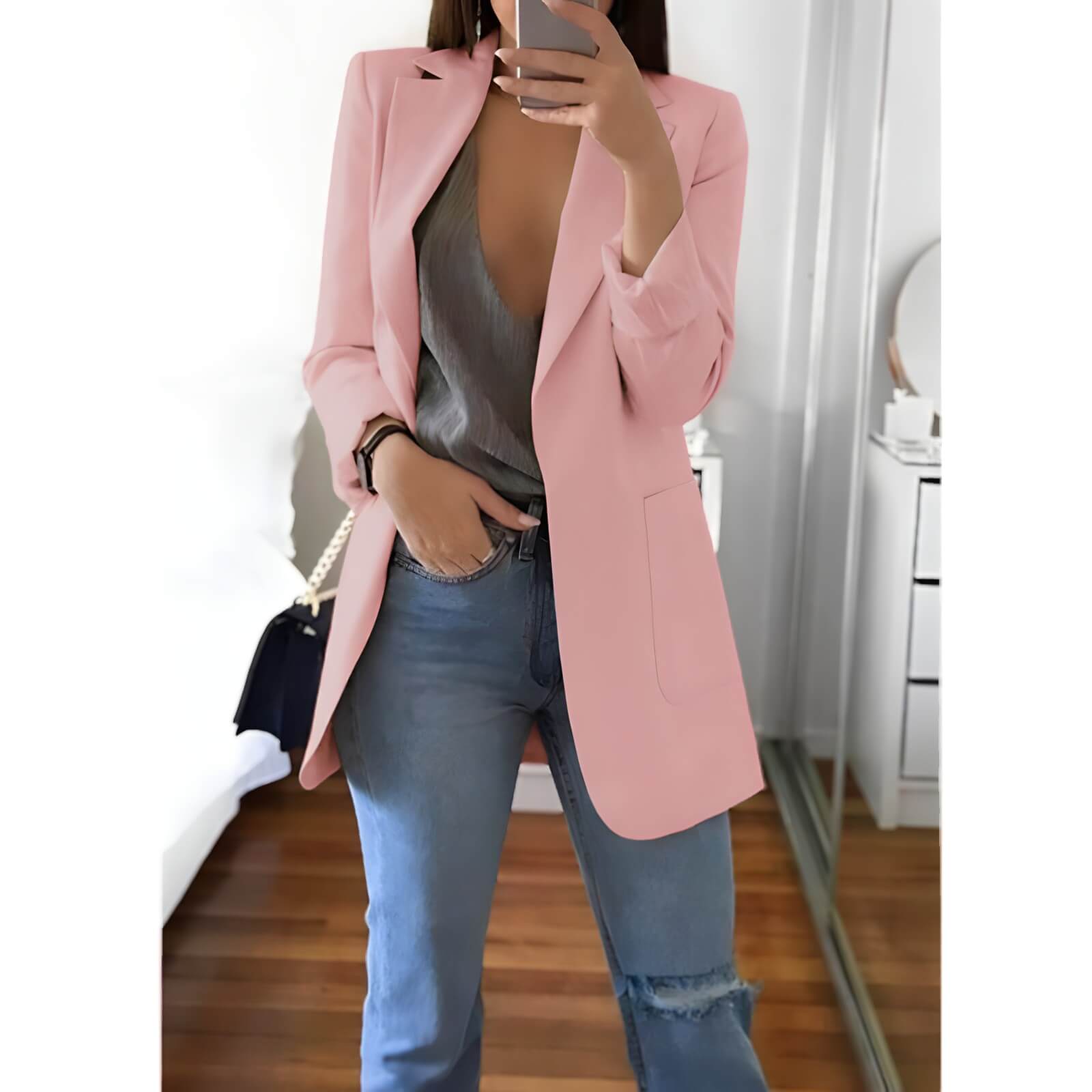Blazer Alongado Fashionist - Vista Ladies