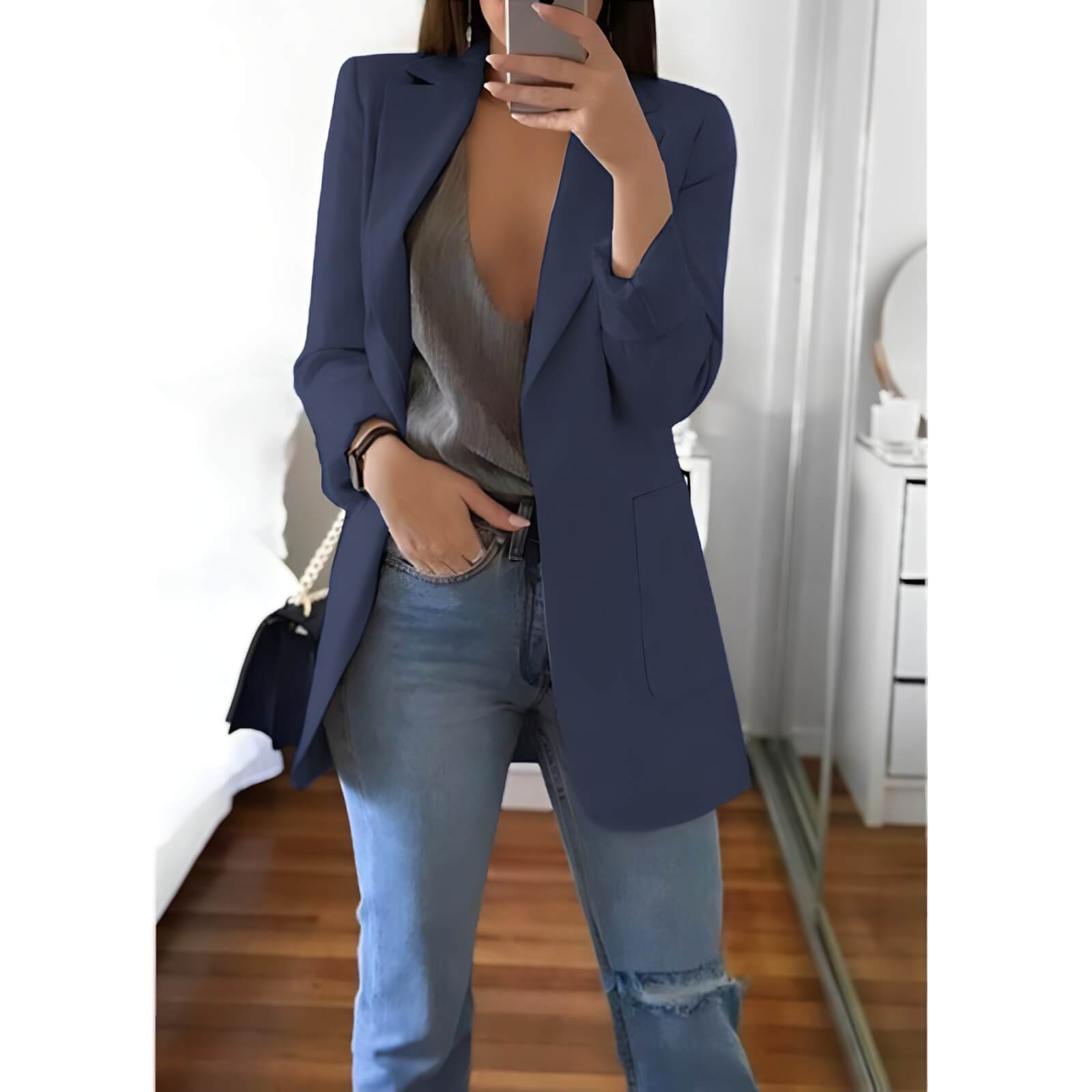 Blazer Alongado Fashionist - Vista Ladies