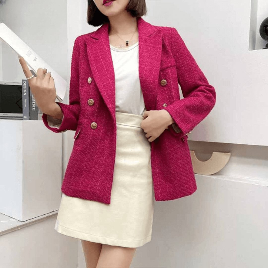 Blazer Feminino Casual de Lã Passy - Vista Ladies