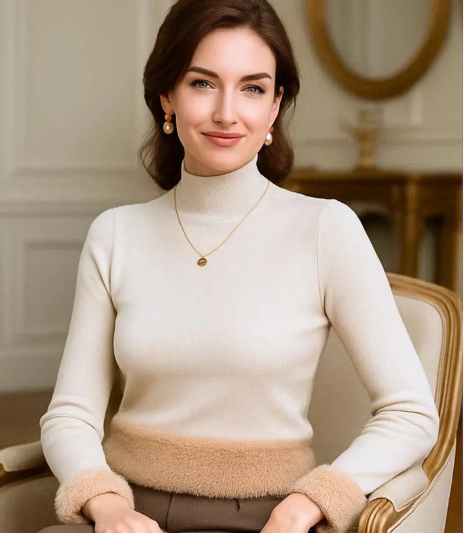 Blusa de Frio Feminina Grossa Térmica de Tricot Peluciada | Muller - Innovare