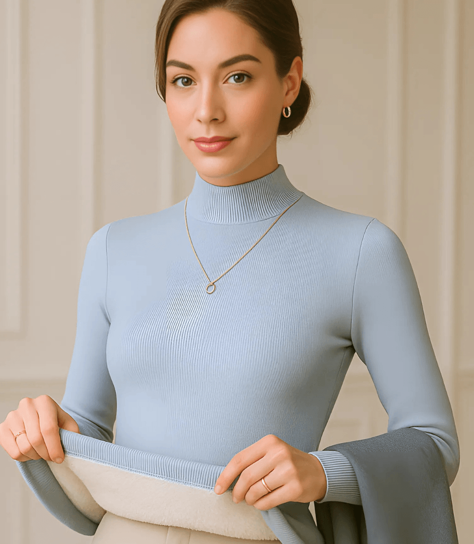 Blusa de Frio Feminina Grossa Térmica de Tricot Peluciada | Muller - Innovare