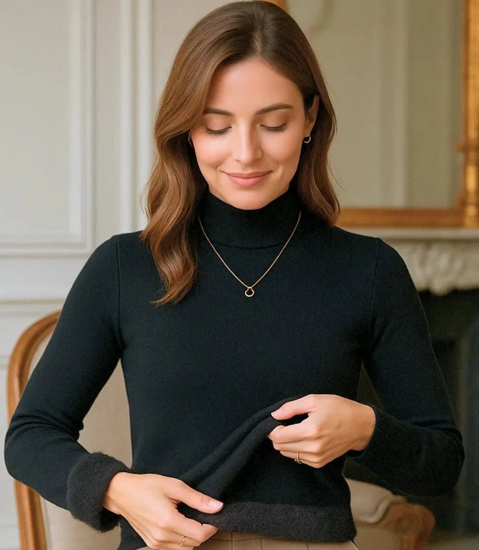 Blusa de Frio Feminina Grossa Térmica de Tricot Peluciada | Muller - Innovare