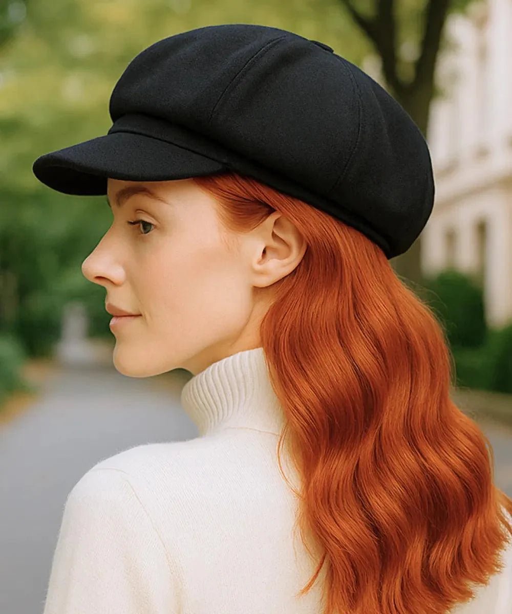 Boina Feminina Francesa em Lã com Aba Vintage Elegante | Oslo - Innovare