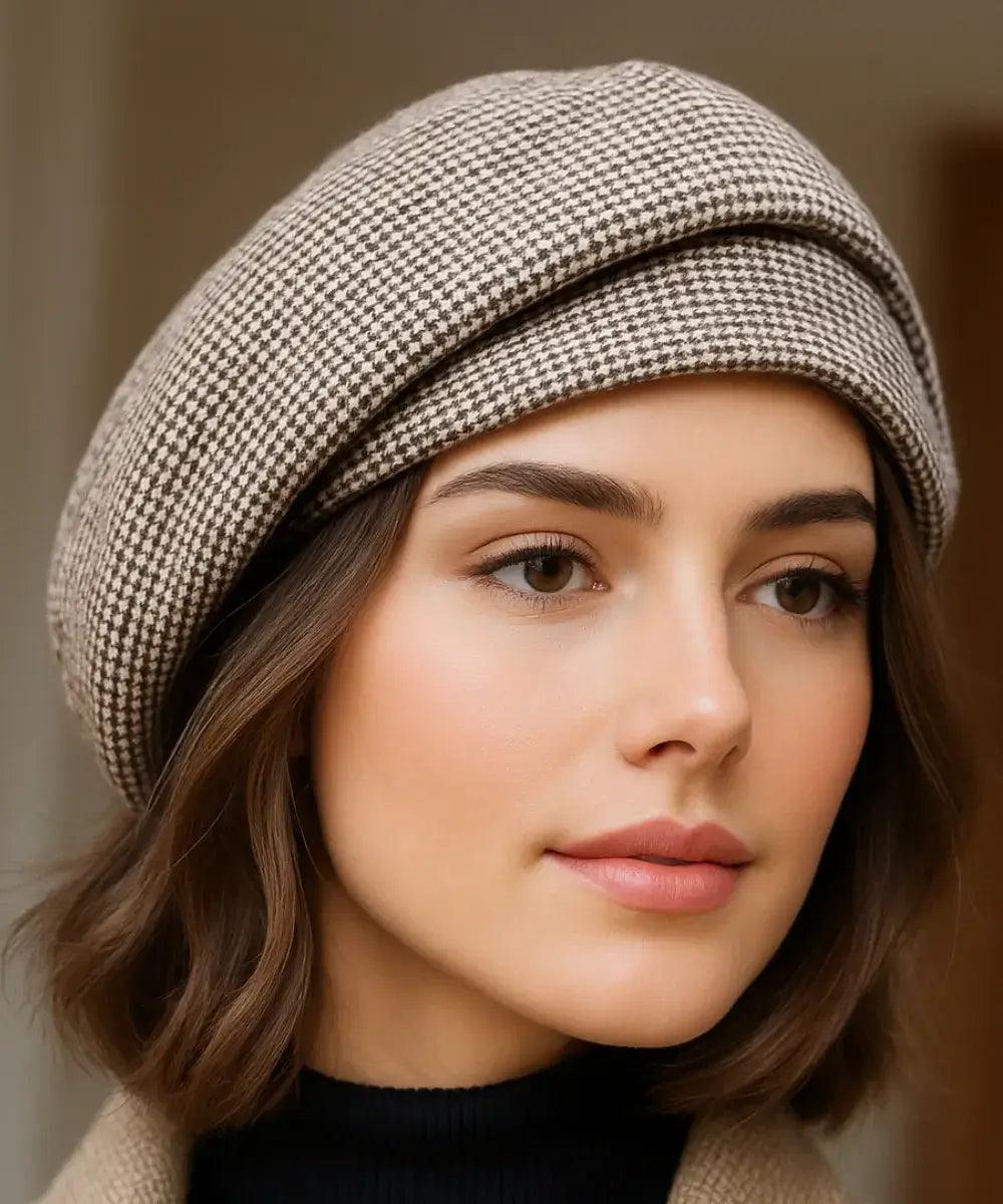 Boina Feminina Francesa em Lã Elegante de Inverno | Oslomu - Innovare