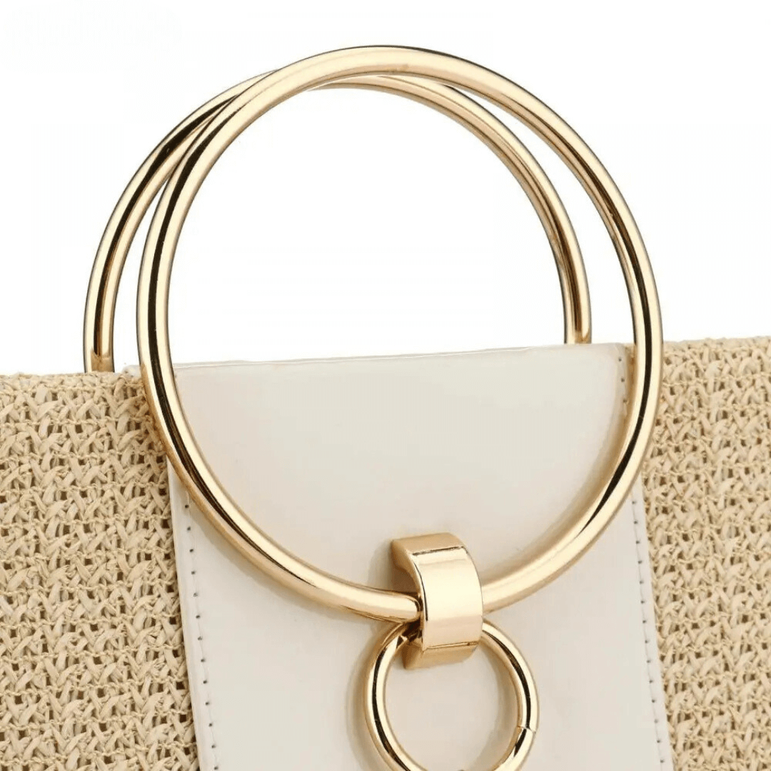 Bolsa de Mão em Palha Sandy - Ziora