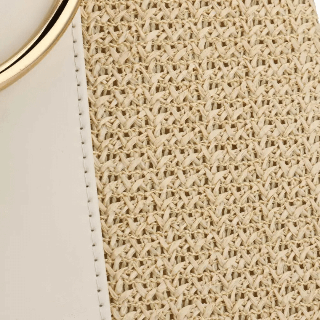 Bolsa de Mão em Palha Sandy - Ziora