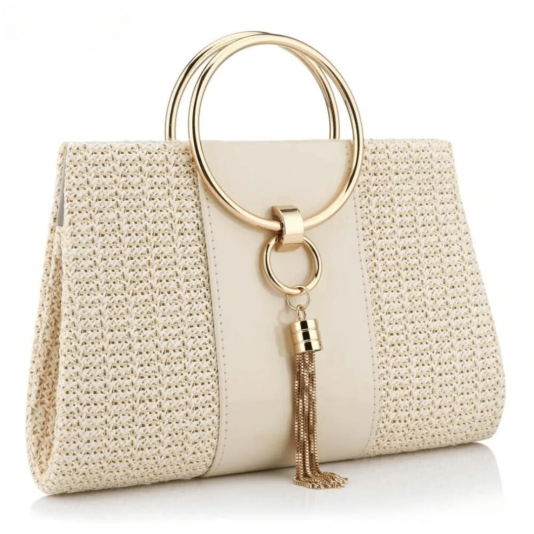 Bolsa de Mão em Palha Sandy - Ziora