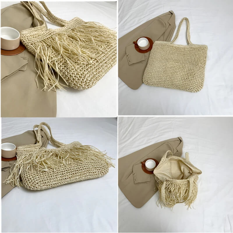 Bolsa de Palha e Franjas Lory - Ziora