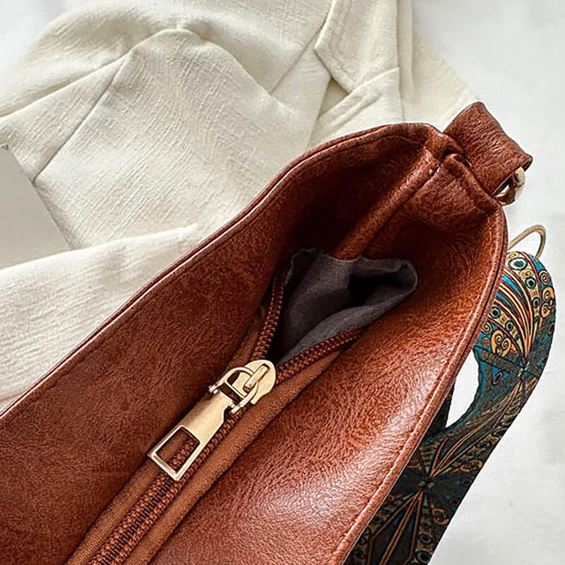 Bolsa Feminina de Couro Elegância Retrô - Ziora