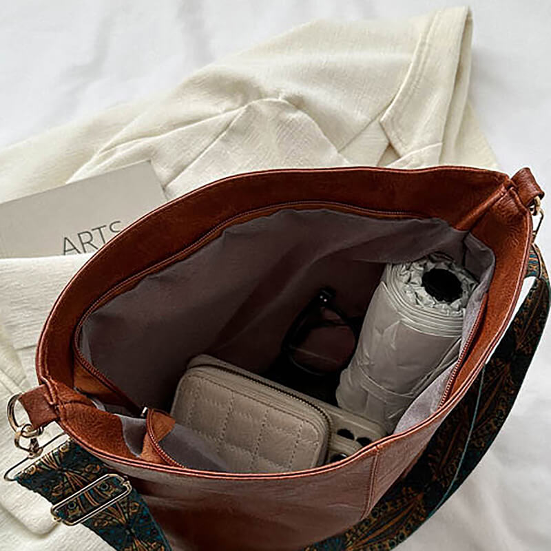 Bolsa Feminina de Couro Elegância Retrô - Ziora