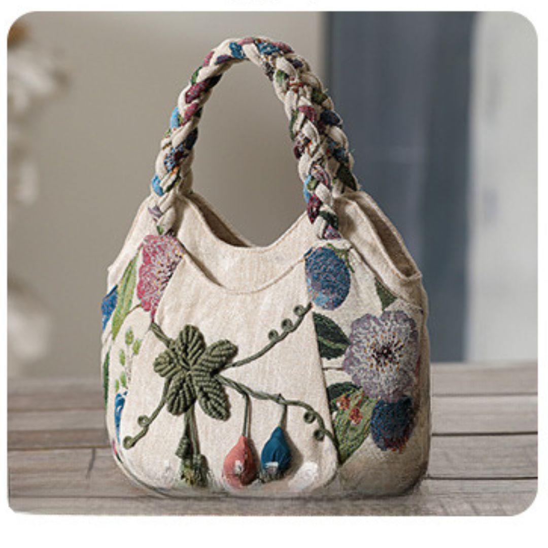 Bolsa Feminina Floral Nyvos Boho - Ziora