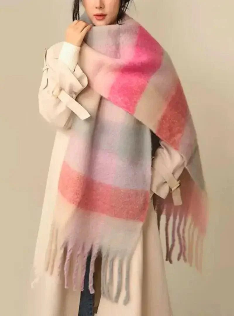 Cachecol Feminino de Lã Grosso e Macio para Inverno | Lille - Innovare