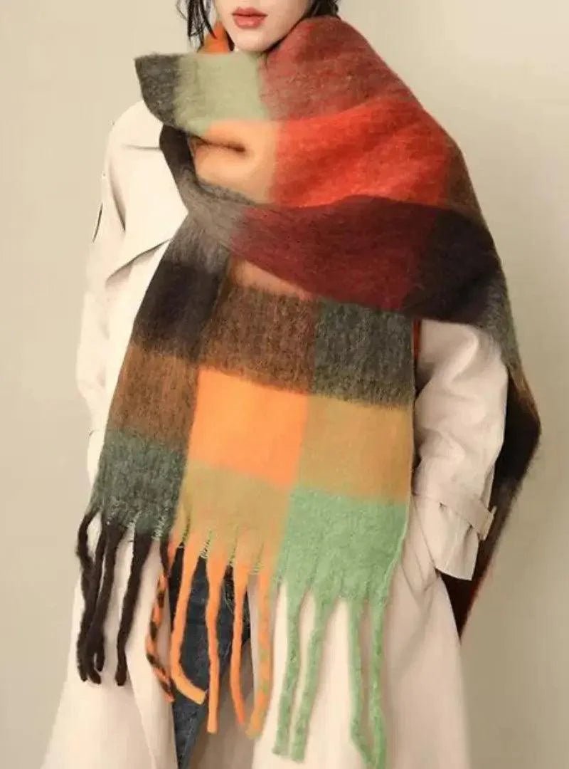 Cachecol Feminino de Lã Grosso e Macio para Inverno | Lille - Innovare