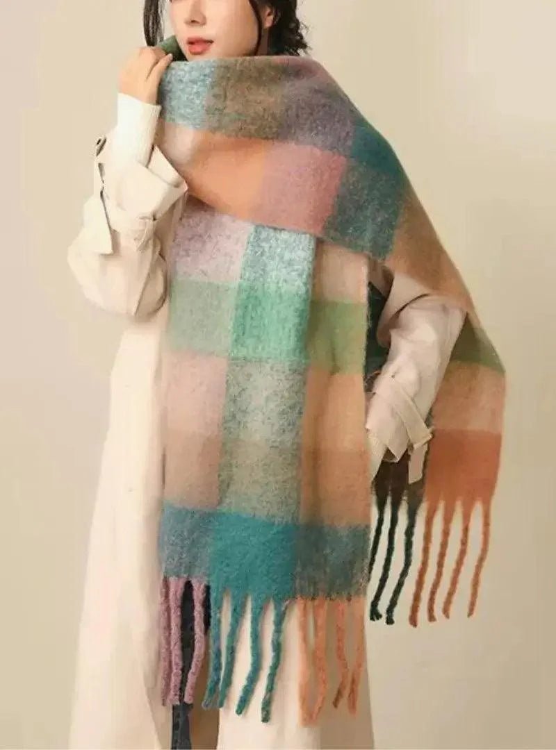 Cachecol Feminino de Lã Grosso e Macio para Inverno | Lille - Innovare