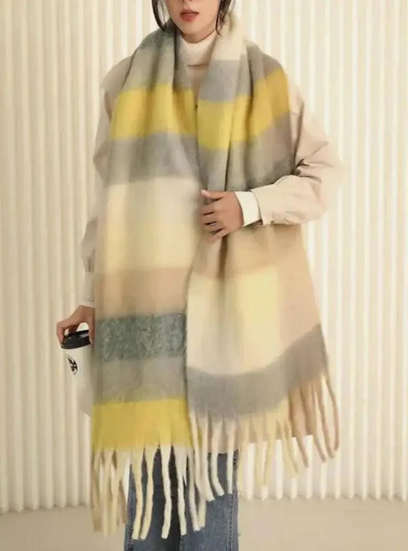 Cachecol Feminino de Lã Grosso e Macio para Inverno | Lille - Innovare
