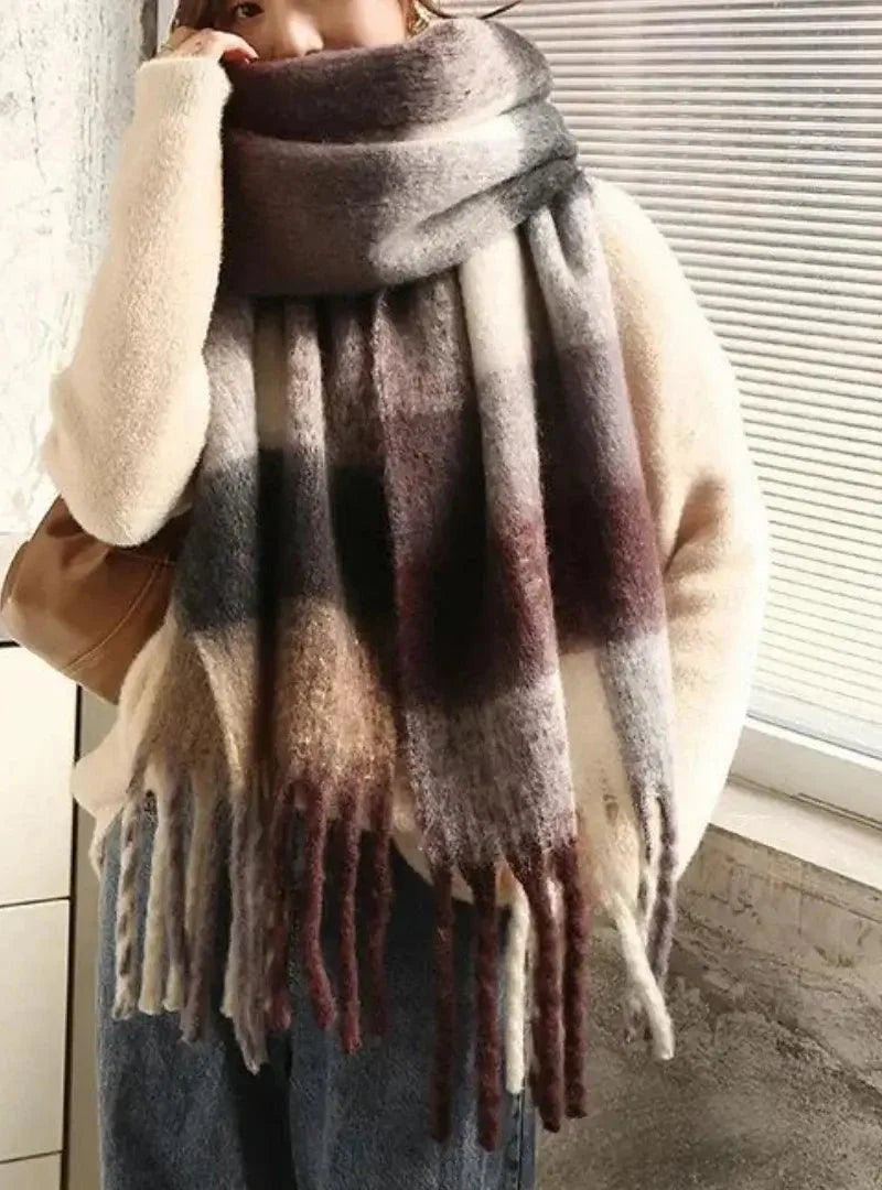 Cachecol Feminino de Lã Grosso e Macio para Inverno | Lille - Innovare