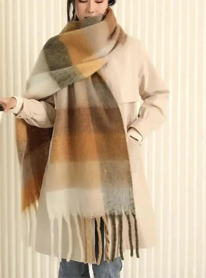 Cachecol Feminino de Lã Grosso e Macio para Inverno | Lille - Innovare