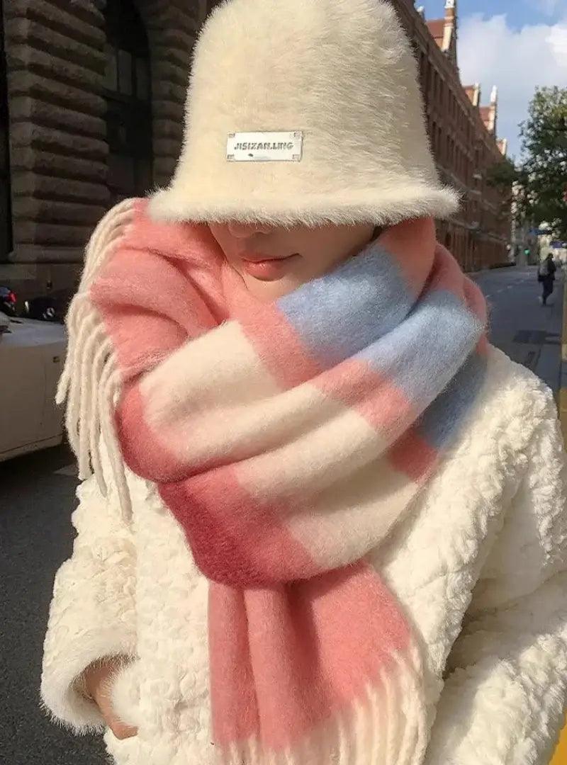 Cachecol Feminino de Lã Grosso e Macio para Inverno | Lille - Innovare
