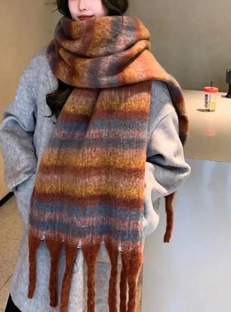 Cachecol Feminino de Lã Grosso e Macio para Inverno | Lille - Innovare