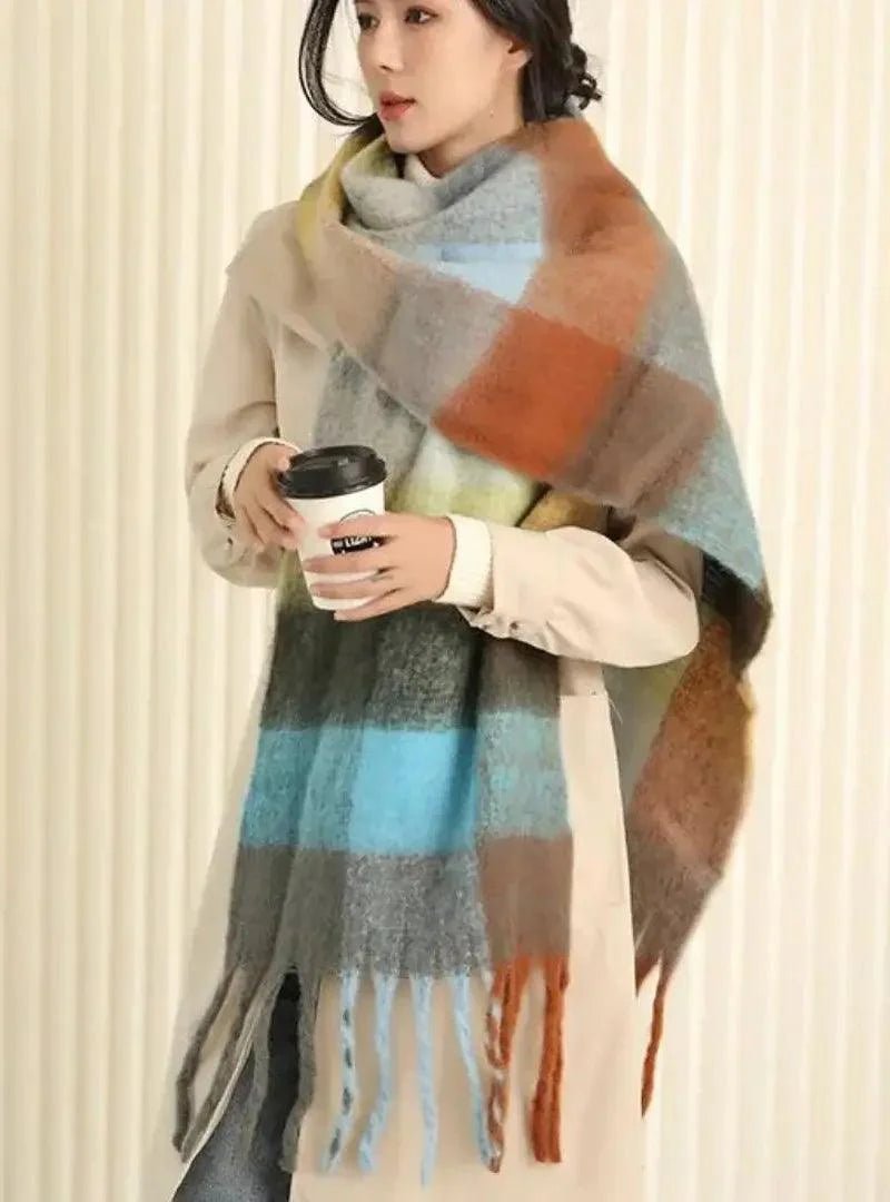 Cachecol Feminino de Lã Grosso e Macio para Inverno | Lille - Innovare
