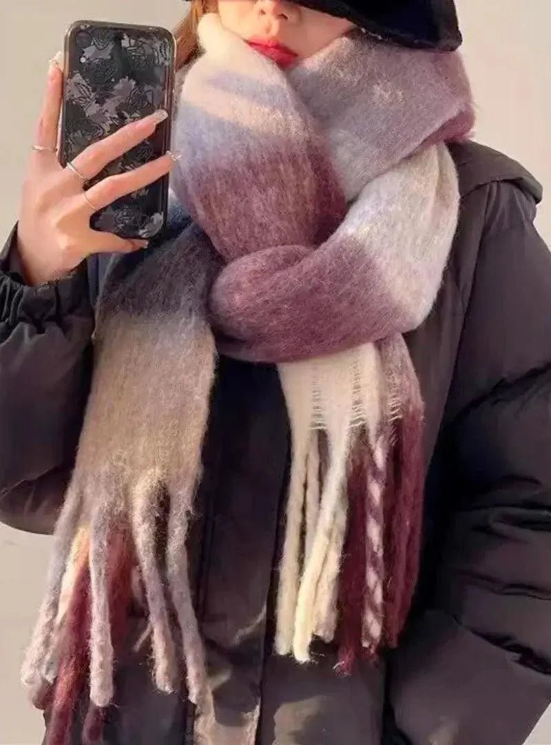 Cachecol Feminino de Lã Grosso e Macio para Inverno | Lille - Innovare