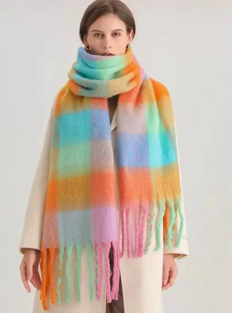 Cachecol Feminino de Lã Grosso e Macio para Inverno | Lille - Innovare