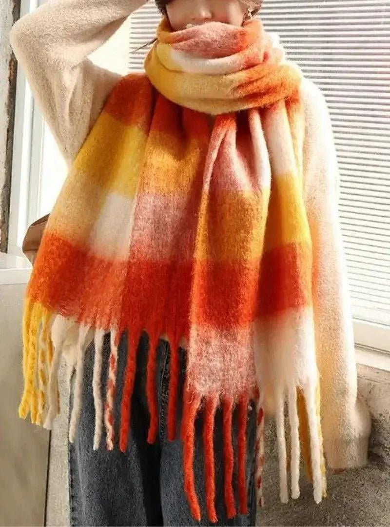 Cachecol Feminino de Lã Grosso e Macio para Inverno | Lille - Innovare