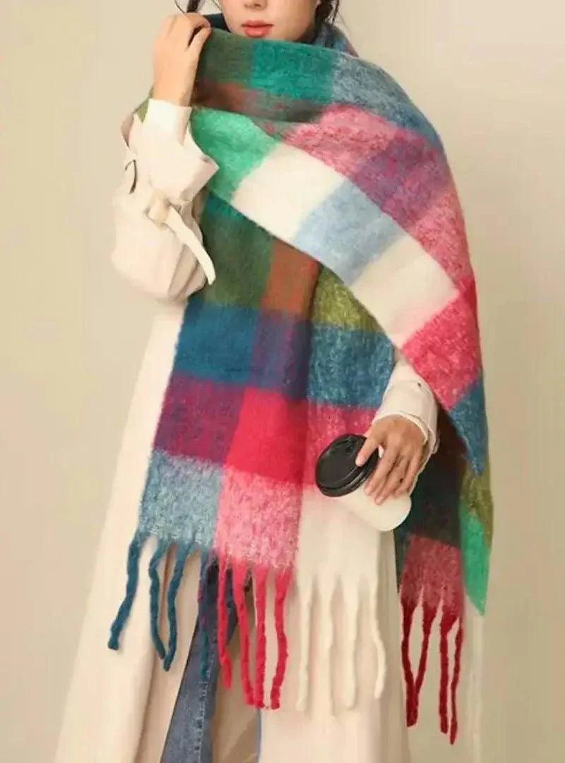 Cachecol Feminino de Lã Grosso e Macio para Inverno | Lille - Innovare