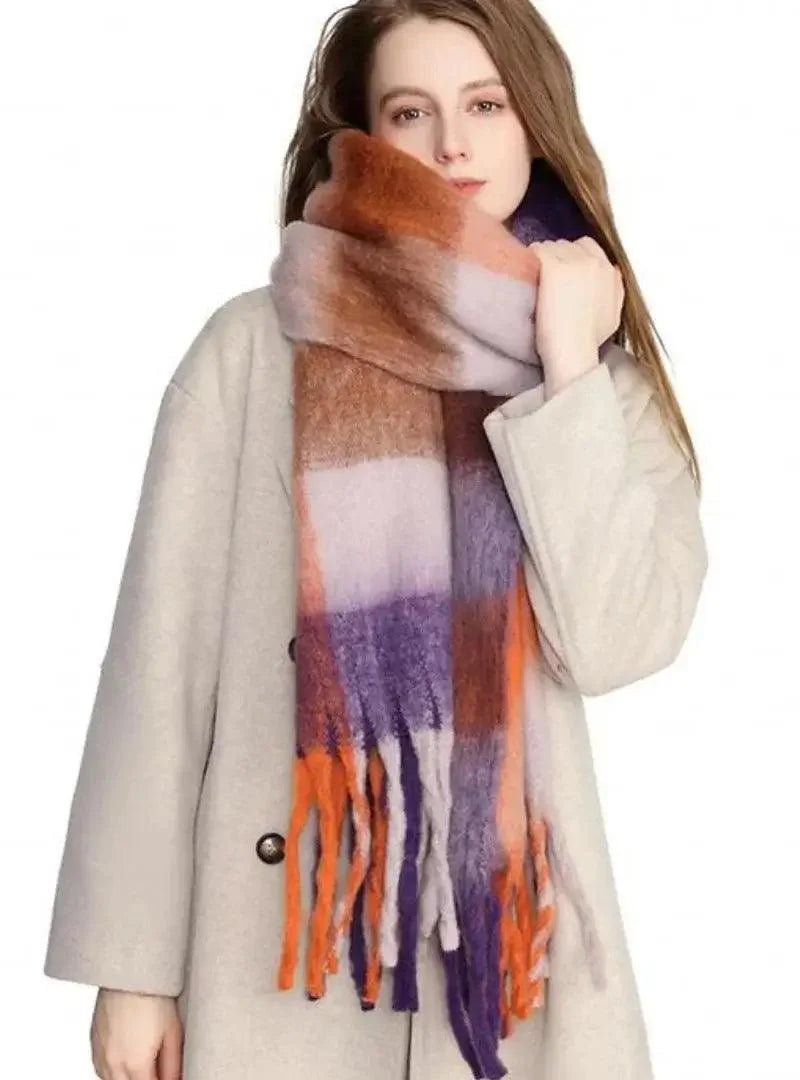 Cachecol Feminino de Lã Grosso e Macio para Inverno | Lille - Innovare