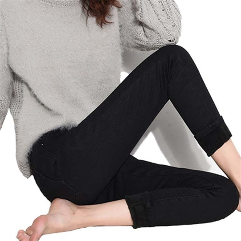 Calça Jeans Forrada Térmica - Vista Ladies