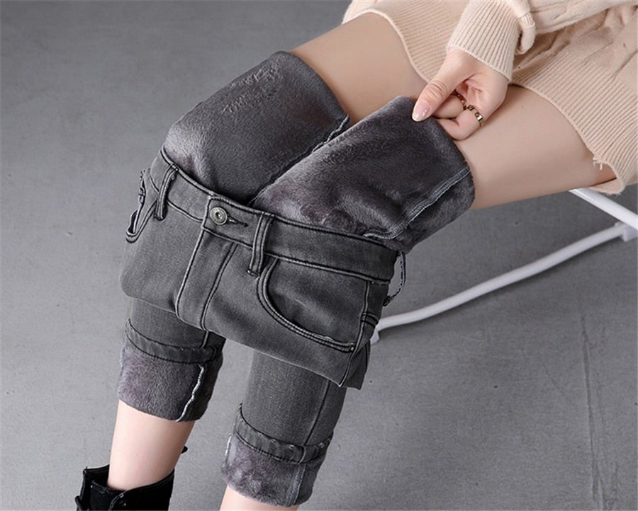 Calça Jeans Forrada Térmica - Vista Ladies