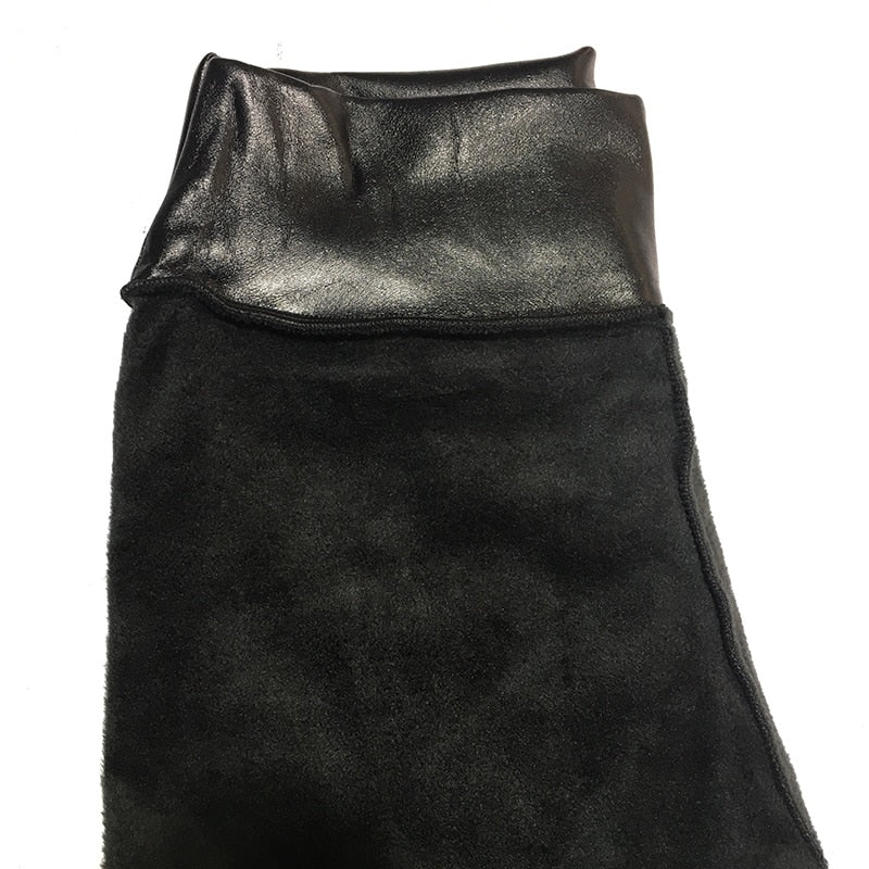 Calça Legging Couro Térmica Peluciada - Vista Ladies