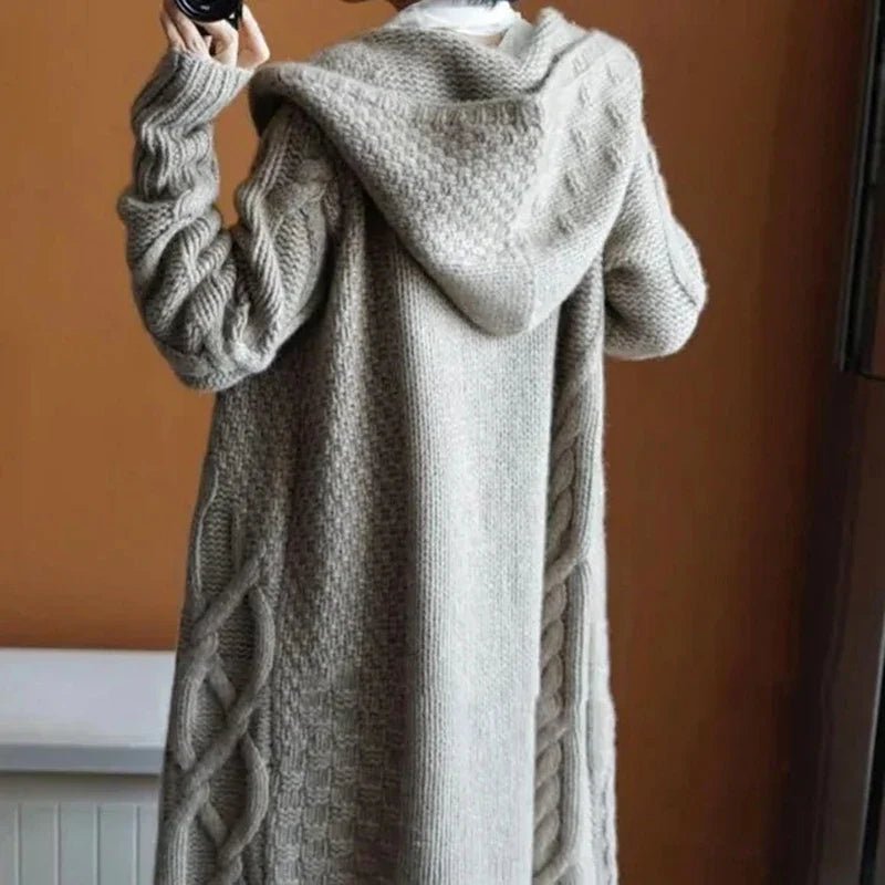 Cardigan Alongado com Capuz Matera - Vista Ladies