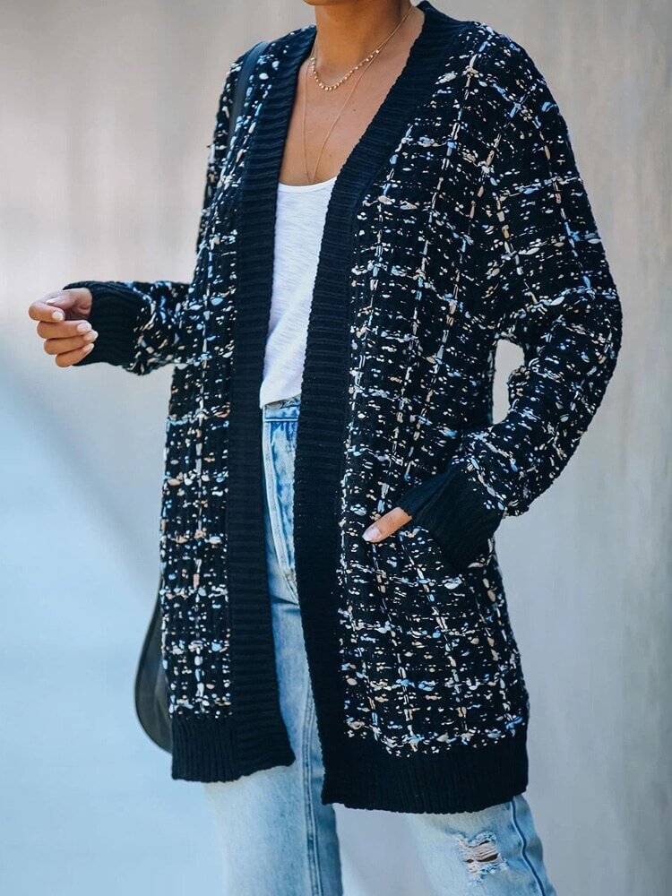 Cardigan Alongado Ponto Aberto Sapin - Vista Ladies