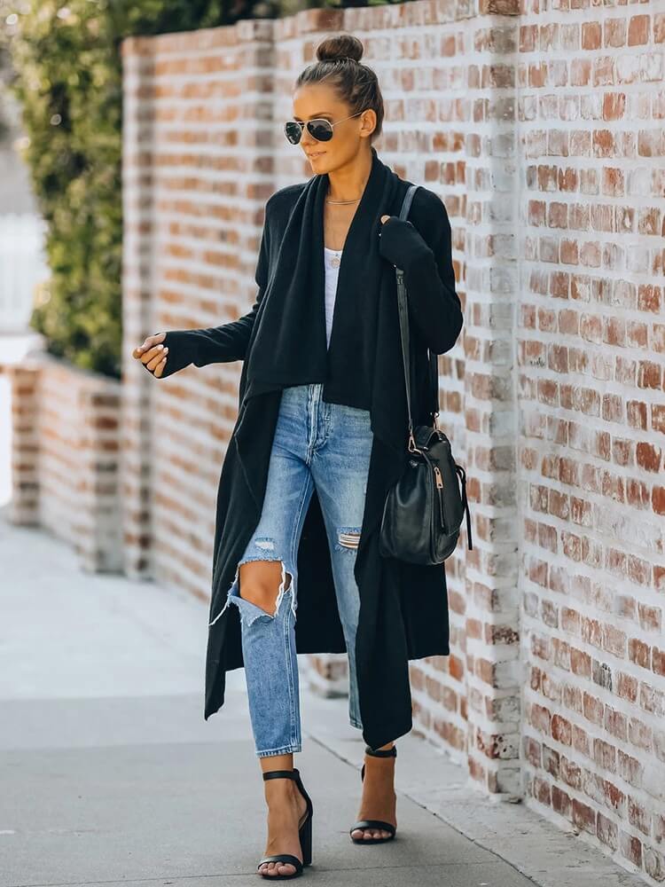 Cardigan Alongado Ponto Aberto Sylvestre - Vista Ladies