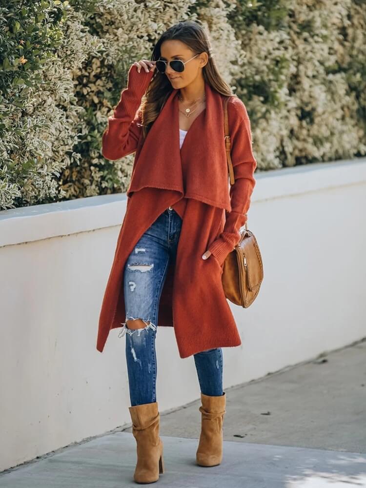 Cardigan Alongado Ponto Aberto Sylvestre - Vista Ladies