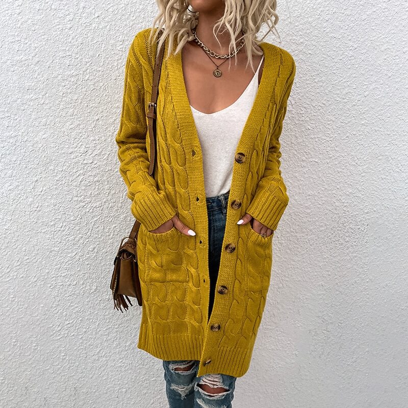 Cardigan Casual Alongado Stefion - Vista Ladies