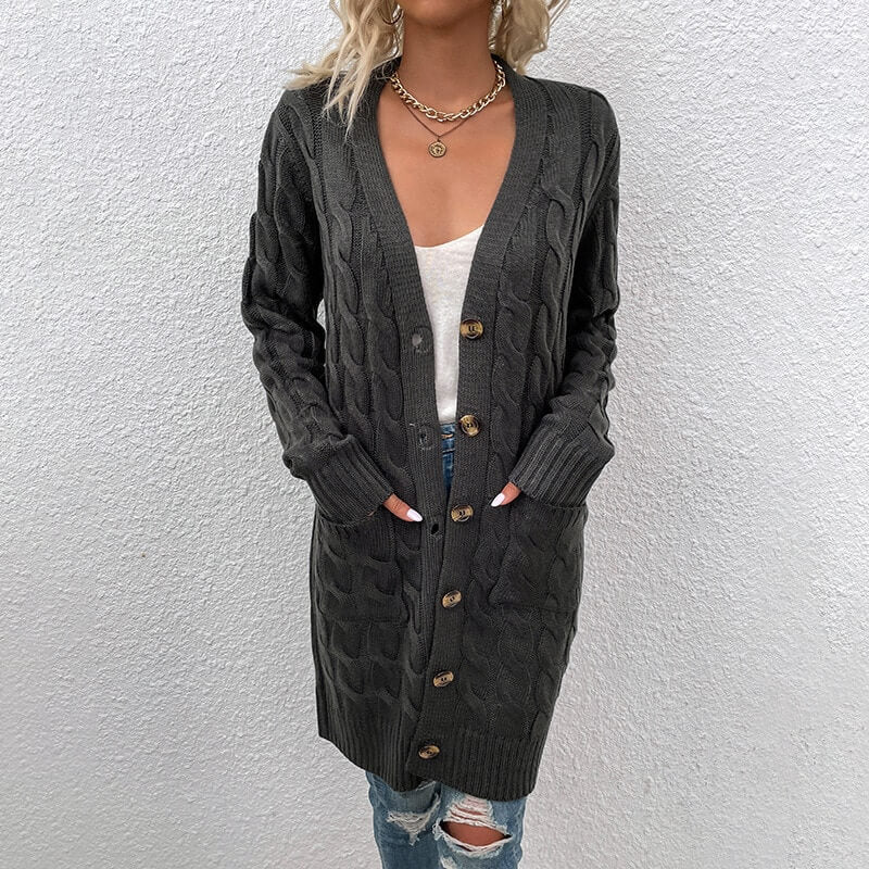 Cardigan Casual Alongado Stefion - Vista Ladies