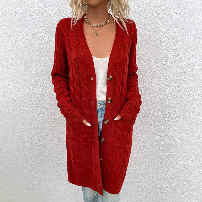 Cardigan Casual Alongado Stefion - Vista Ladies
