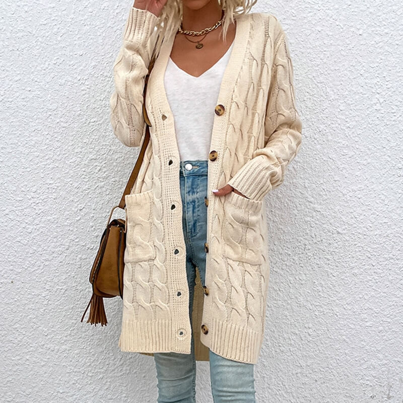 Cardigan Casual Alongado Stefion - Vista Ladies