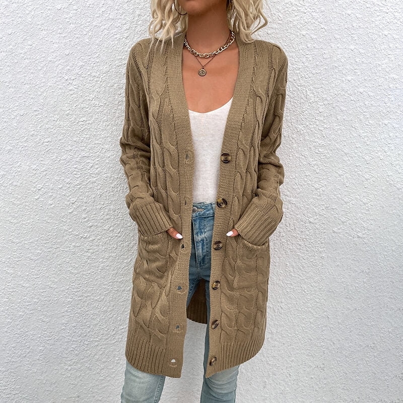 Cardigan Casual Alongado Stefion - Vista Ladies