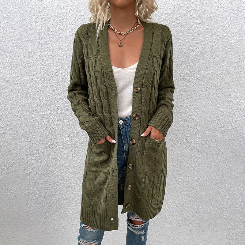 Cardigan Casual Alongado Stefion - Vista Ladies